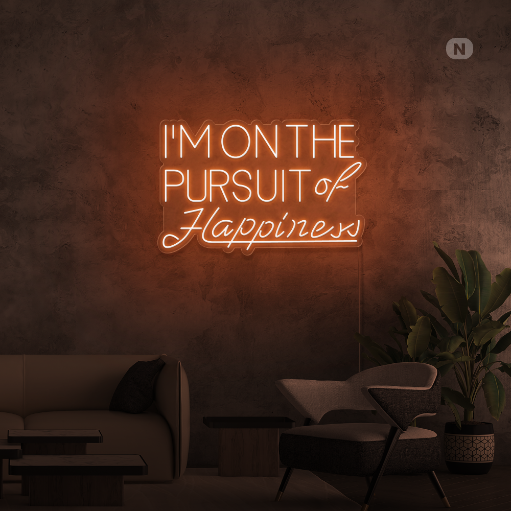 Neon Schild Hapiness