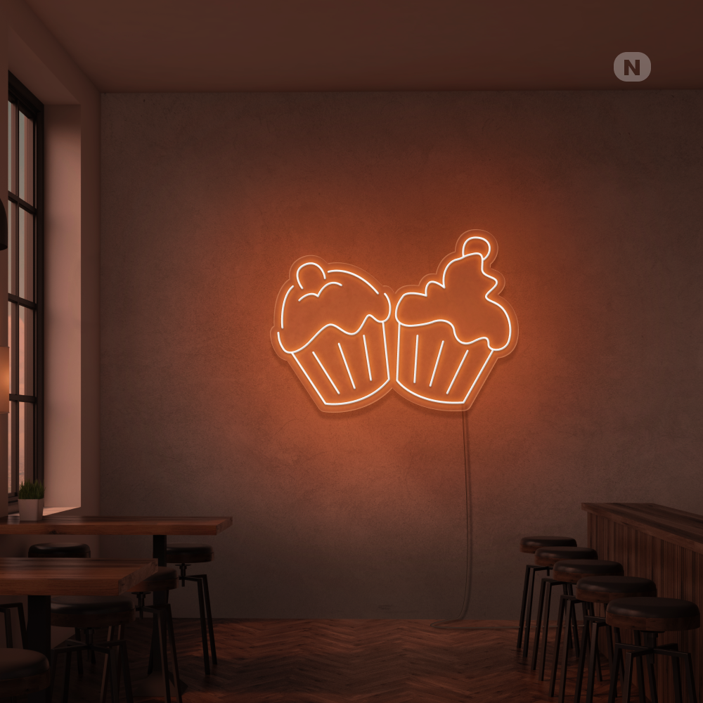 Neon Schild Törtchen