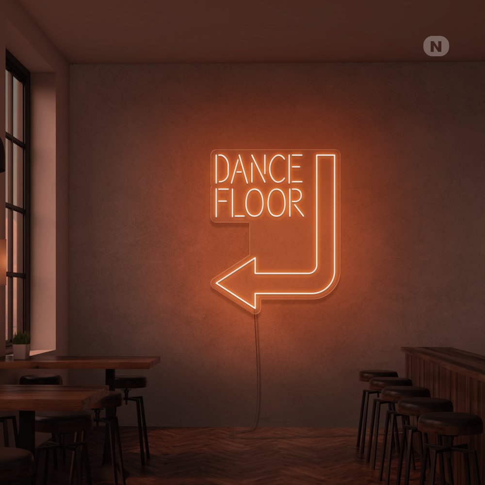 Neon Schild Dance floor