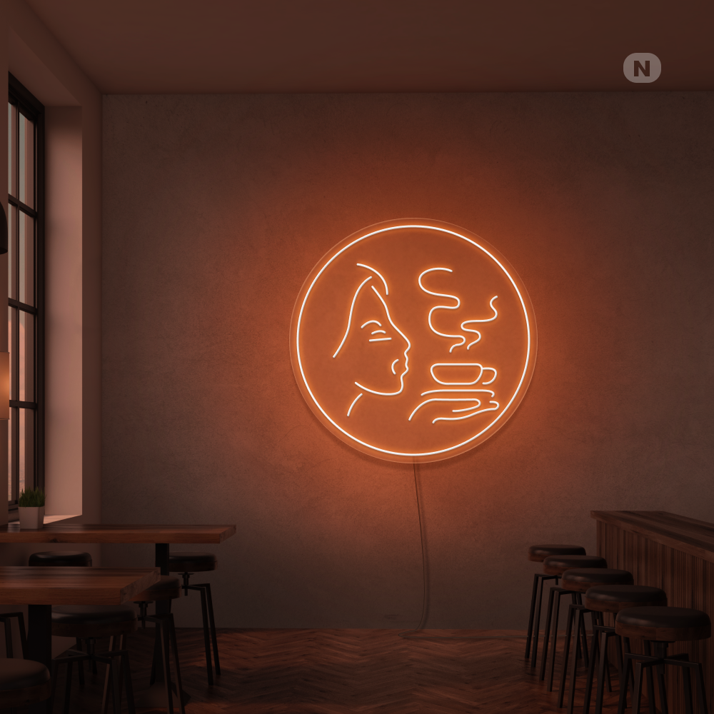 Neon Schild Kaffee Aroma