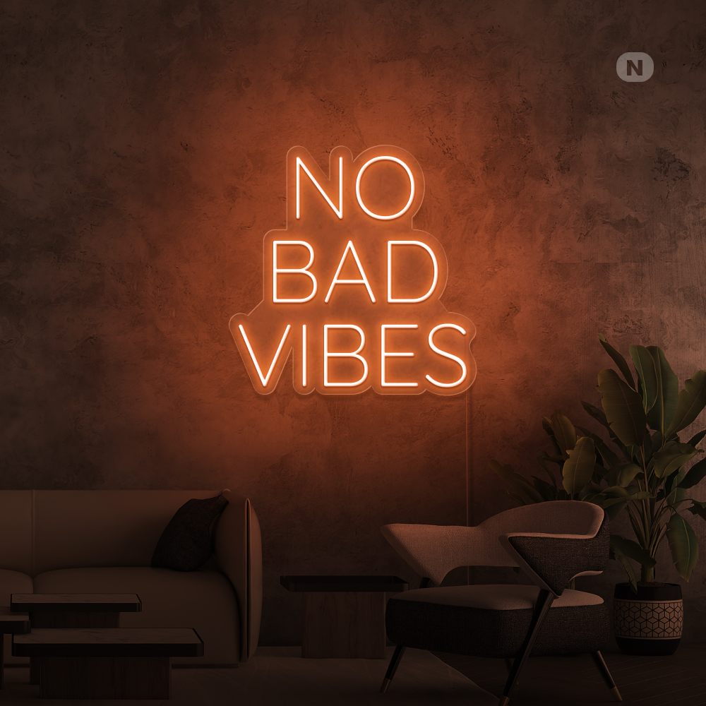 Neon Schild No Bad Vibes