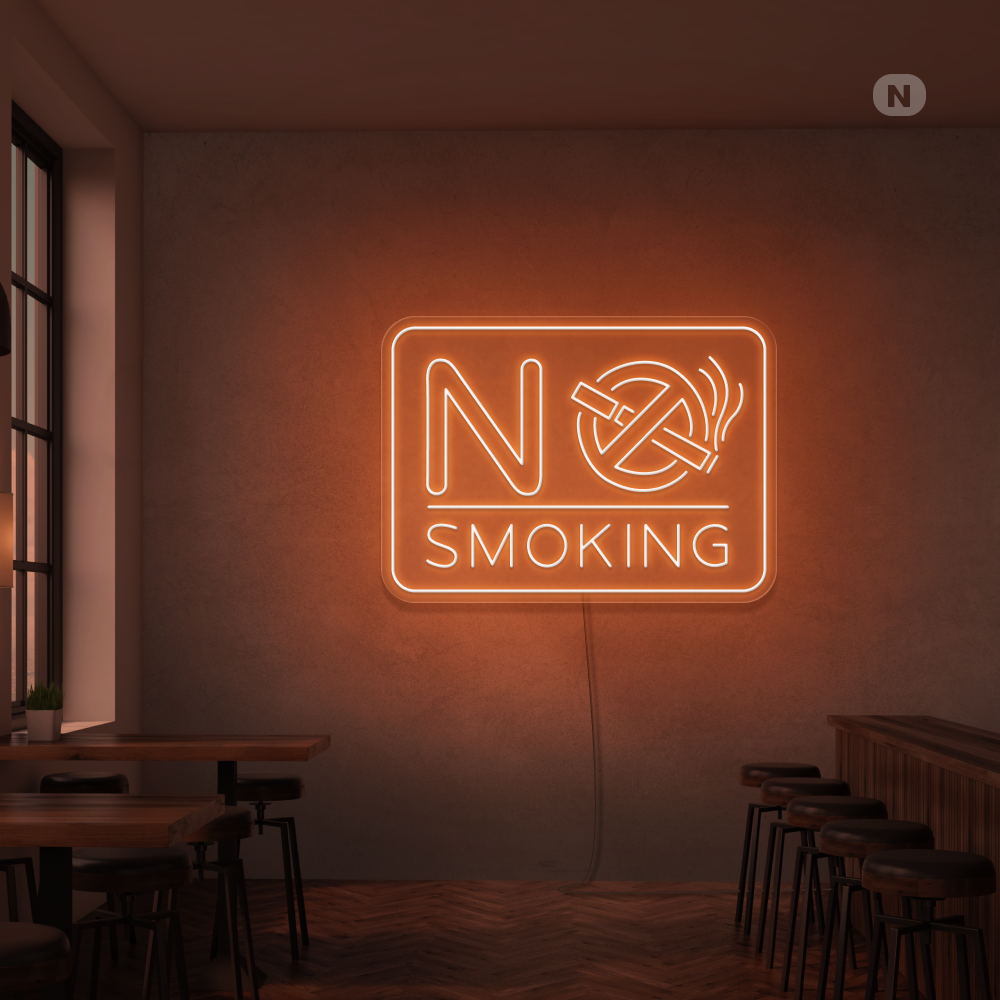 Neon Schild No Smoking