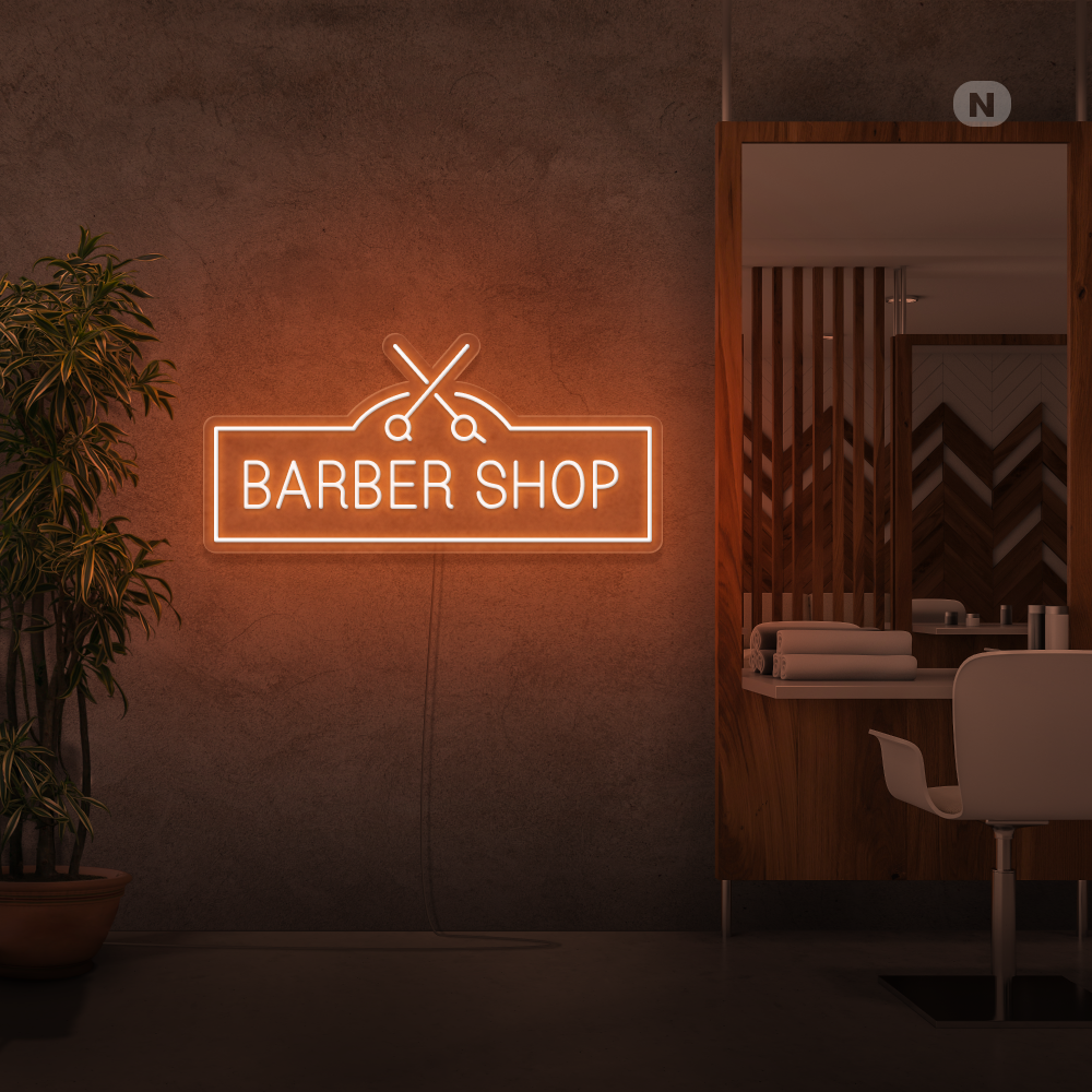 Neon Schild Barber Shop