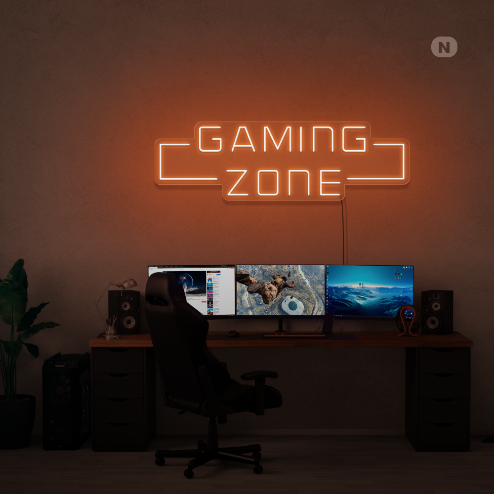 Neon Schild Gaming Zone