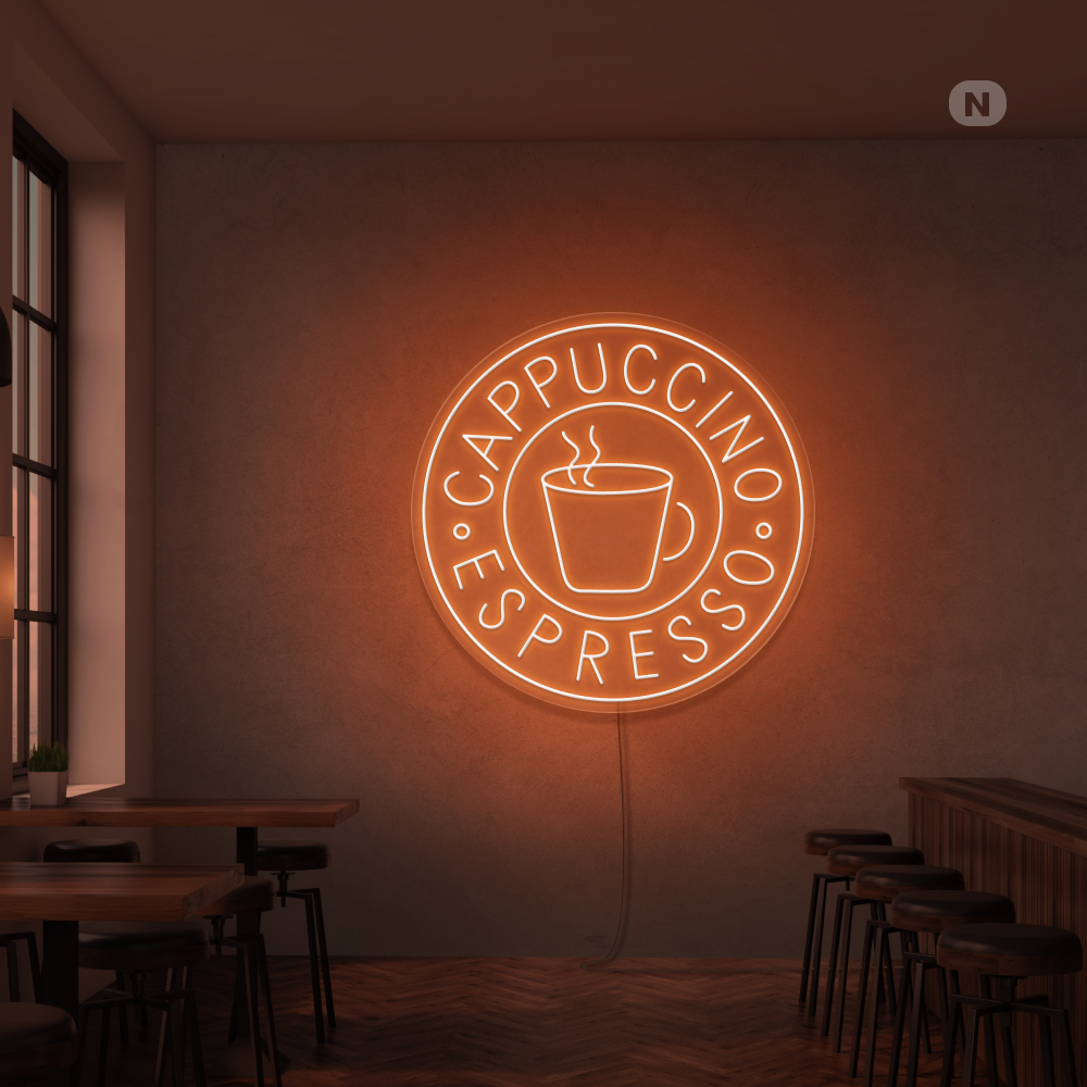 Neon Schild Cappucino Espresso
