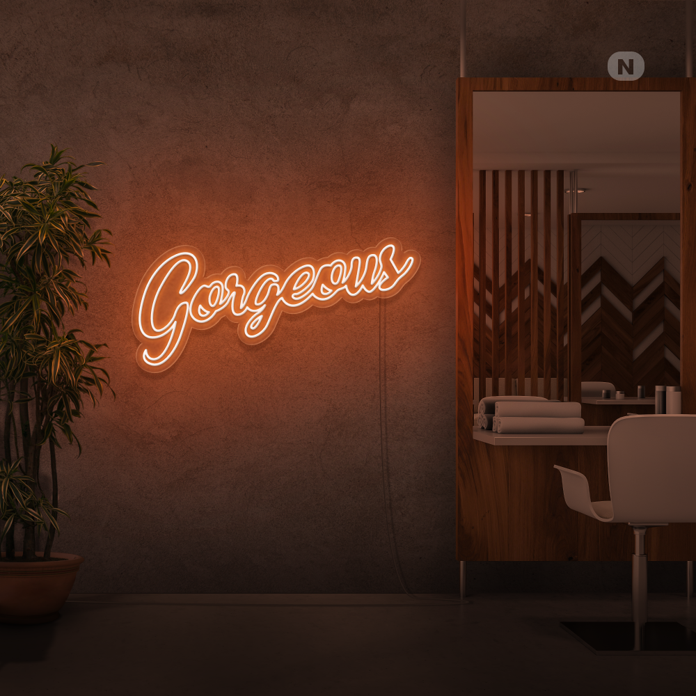 Neon Schild Gorgeous