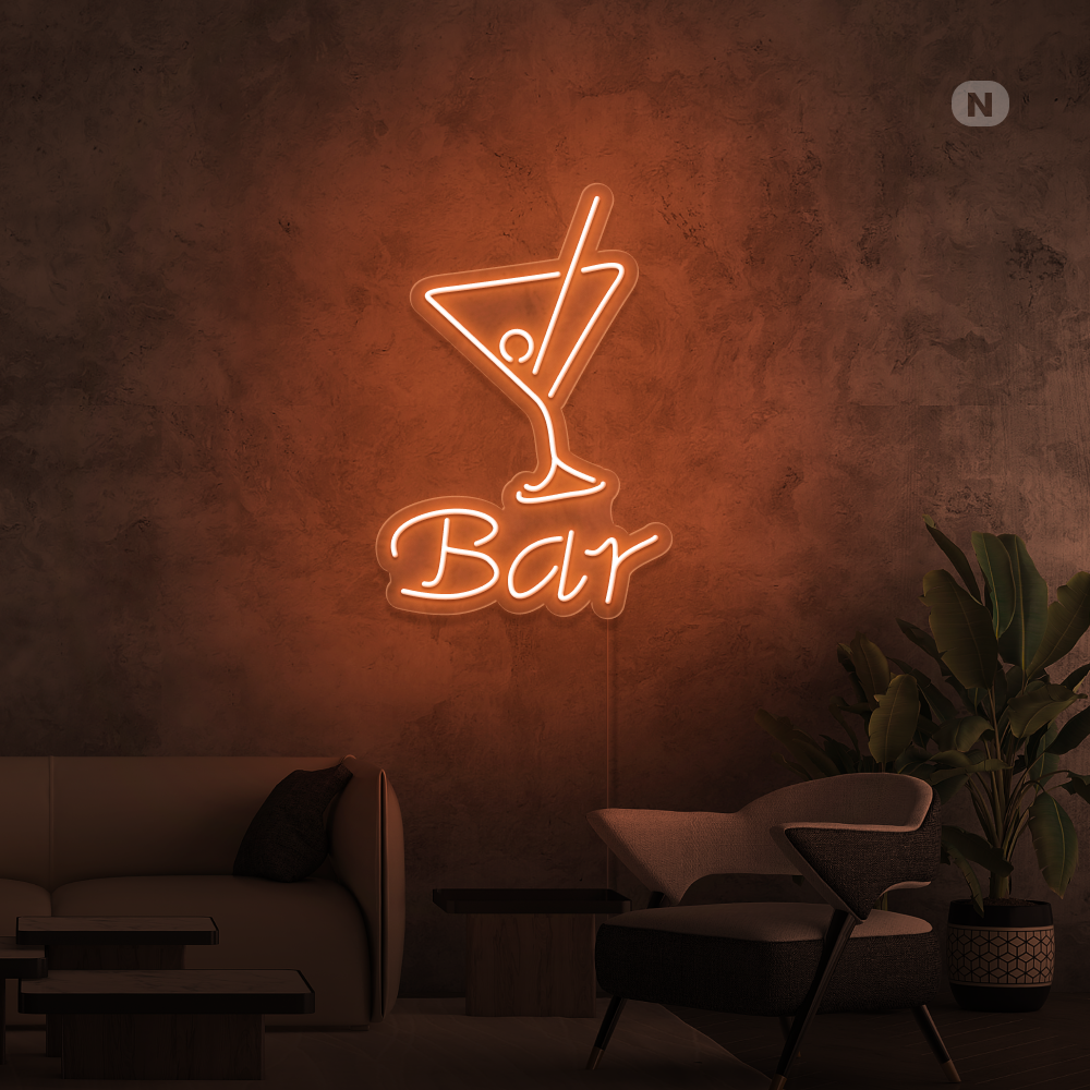 Neon Schild Cocktail Bar
