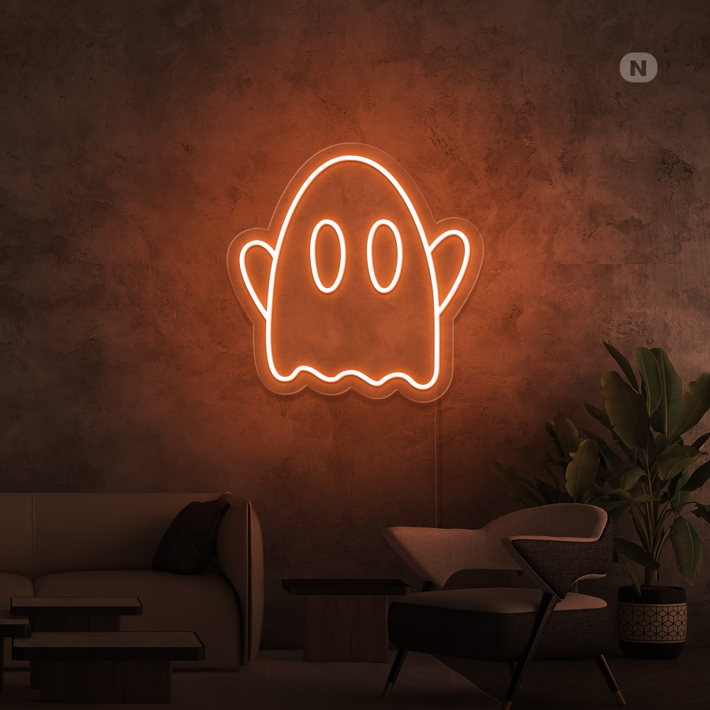 Neon Schild Geist