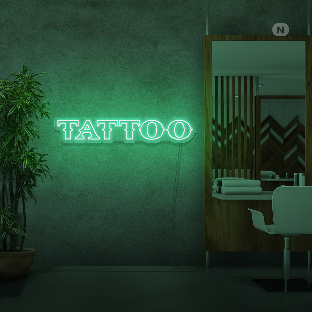 Neon Schild Tattoo
