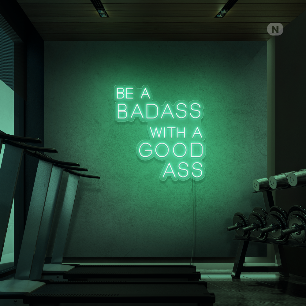 Neon Schild Gym Quote