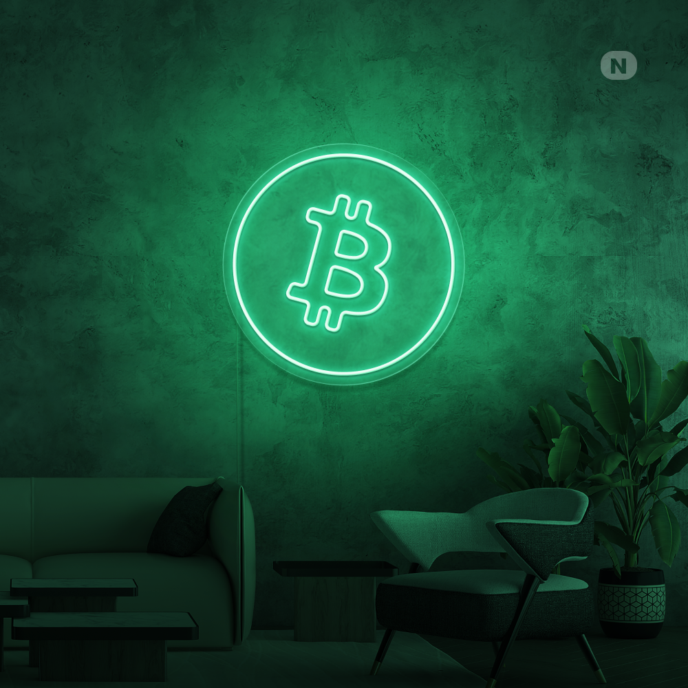 Neon Schild Bitcoin