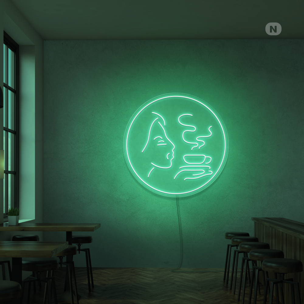 Neon Schild Kaffee Aroma