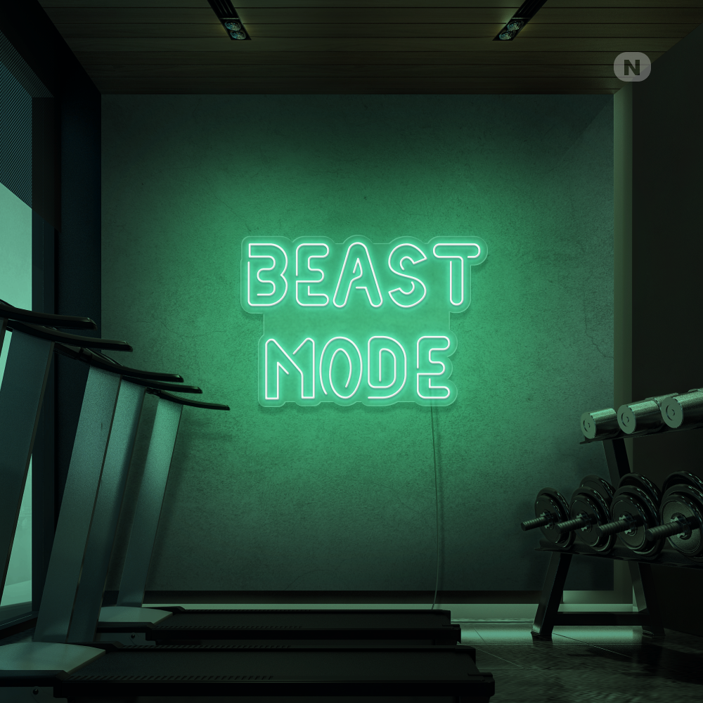 Neon Schild Beast Mode