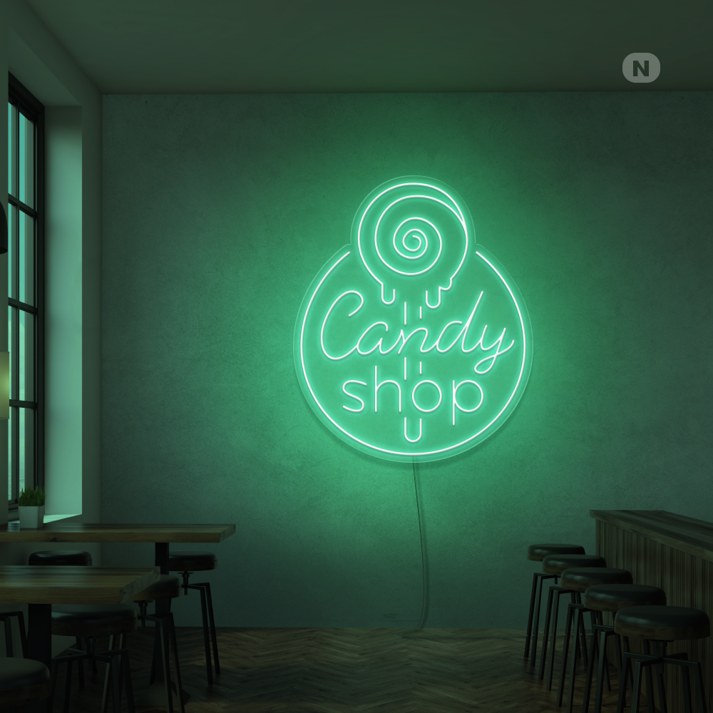 Neon Schild Candy Shop