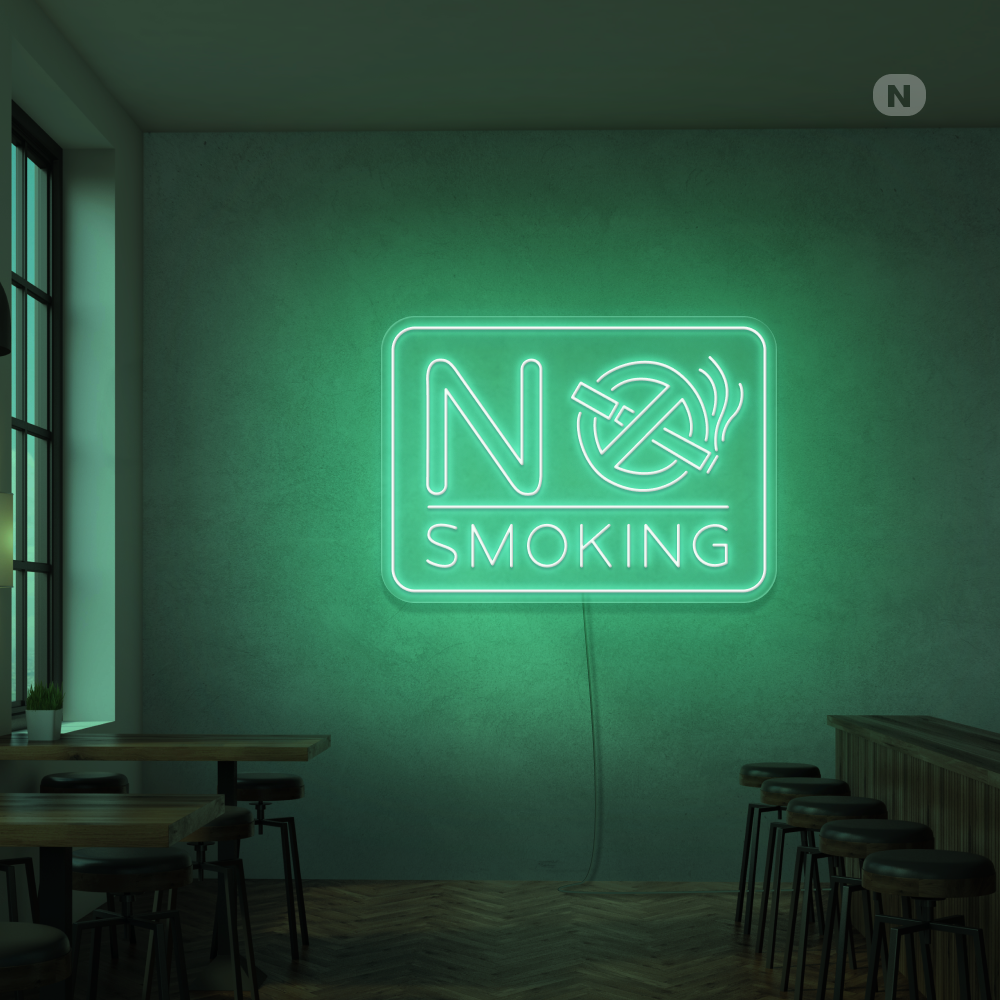 Neon Schild No Smoking
