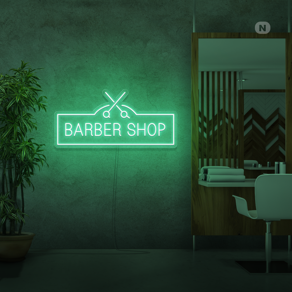 Neon Schild Barber Shop