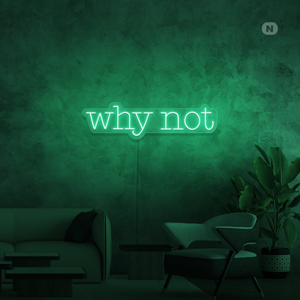Neon Schild Why Not