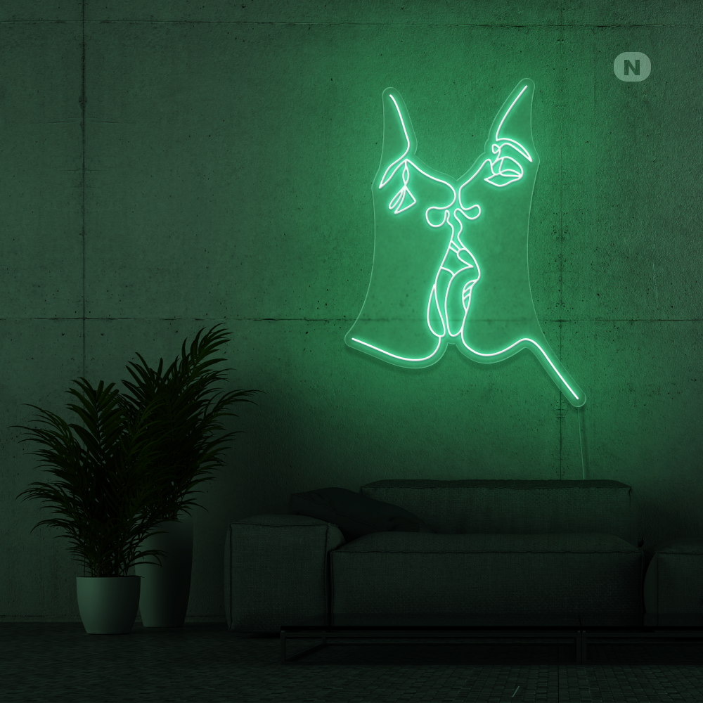 Neon Schild Teile die Liebe