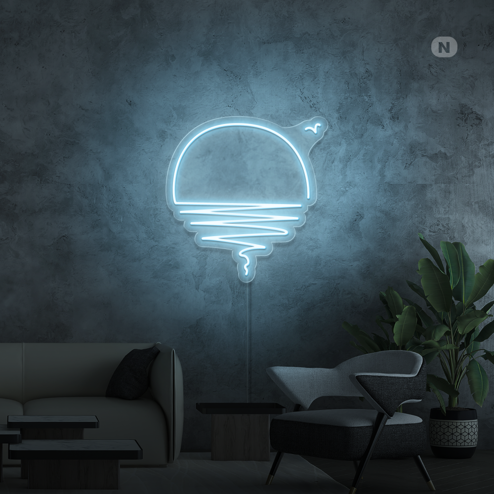 Neon Schild Sonnenuntergang