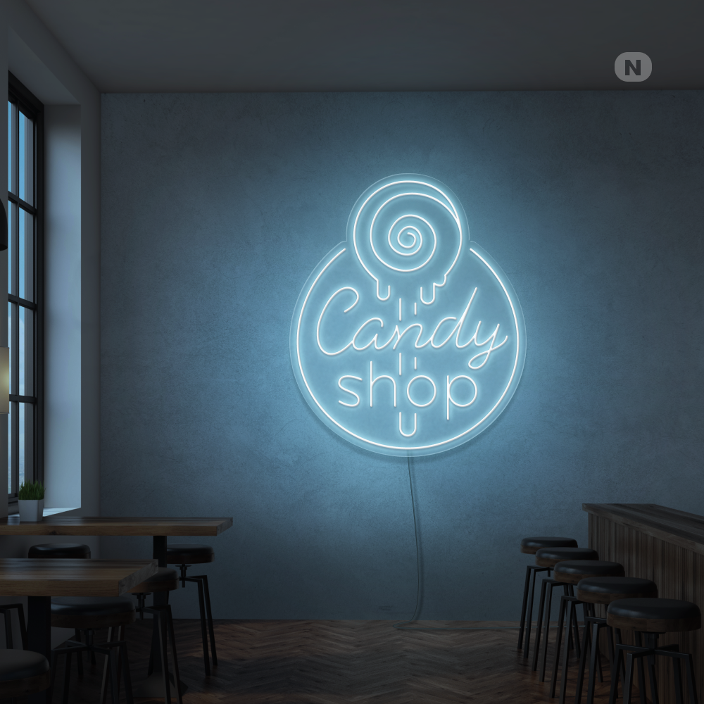 Neon Schild Candy Shop
