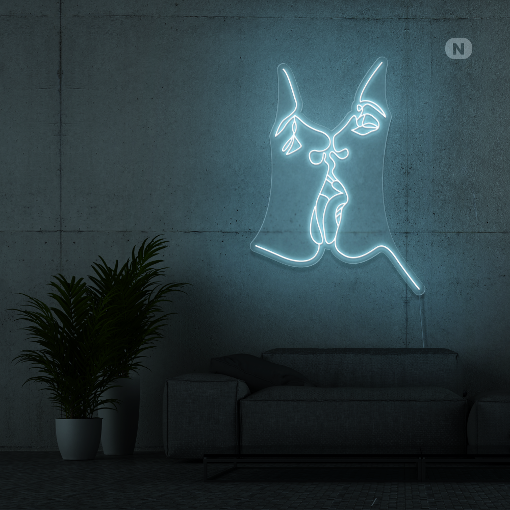 Neon Schild Teile die Liebe