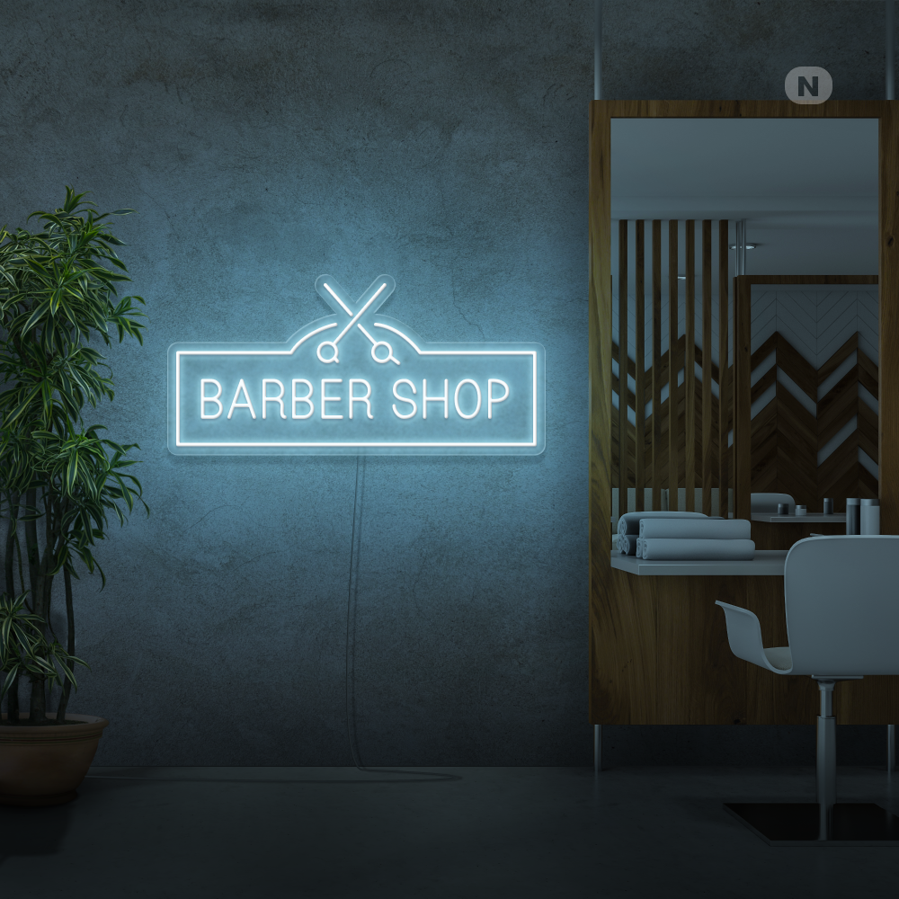 Neon Schild Barber Shop