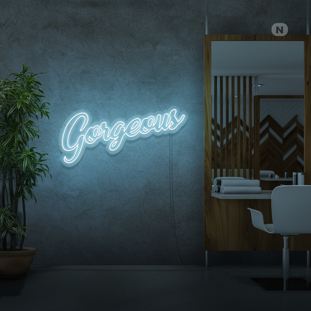 Neon Schild Gorgeous