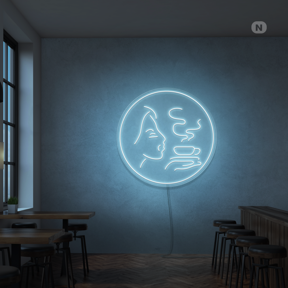 Neon Schild Kaffee Aroma
