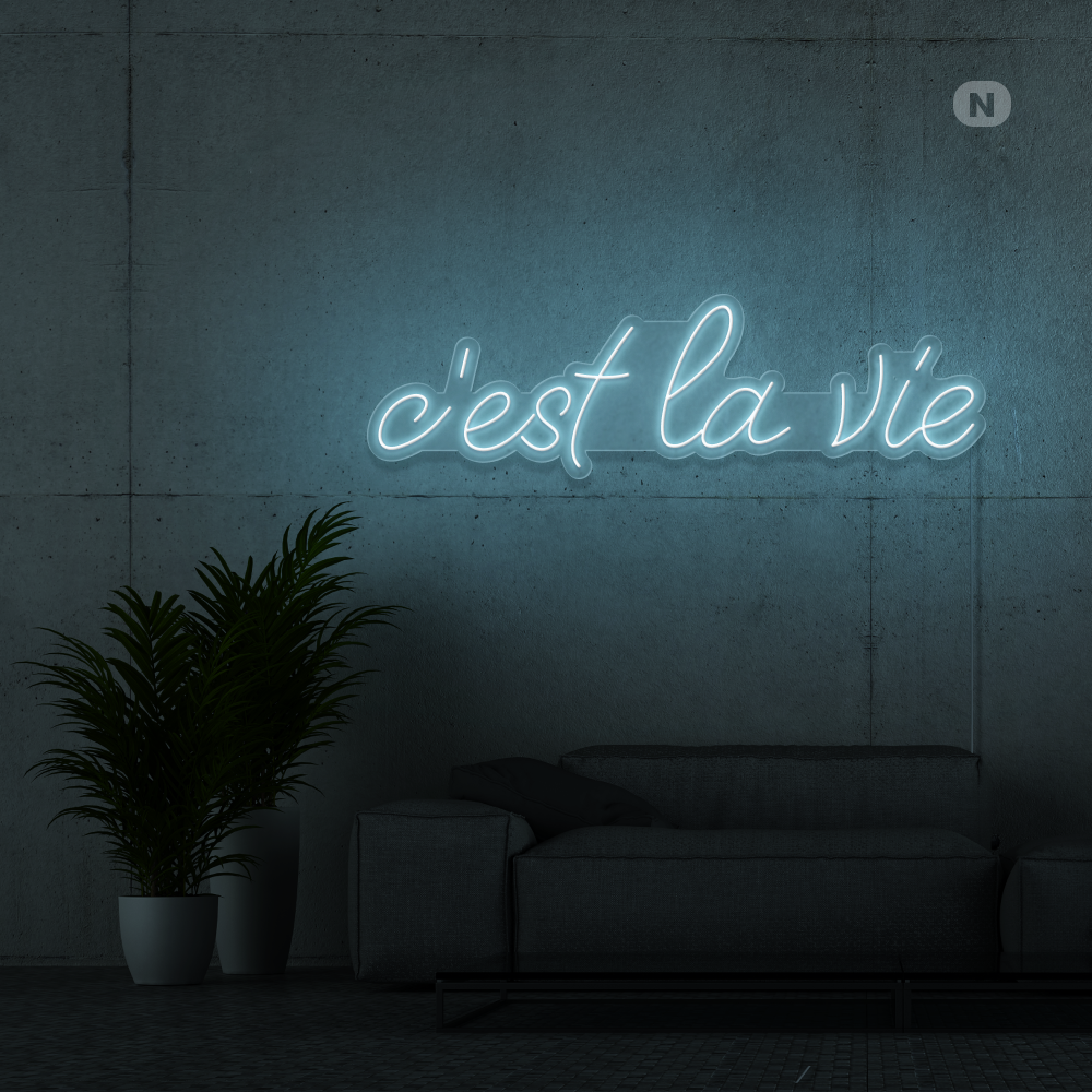 Neon Schild c'est la vie
