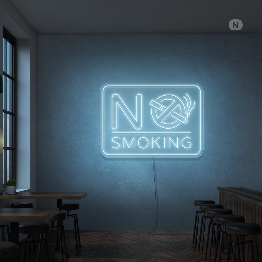 Neon Schild No Smoking