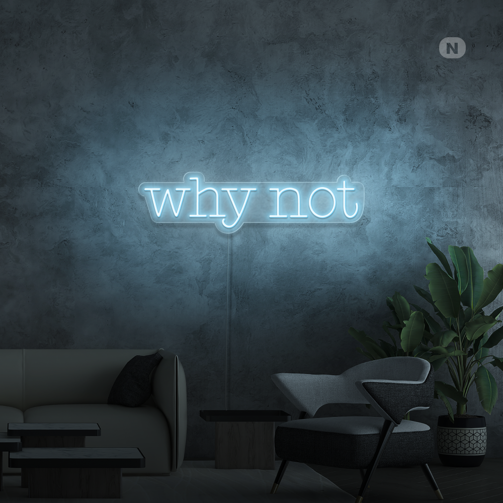 Neon Schild Why Not