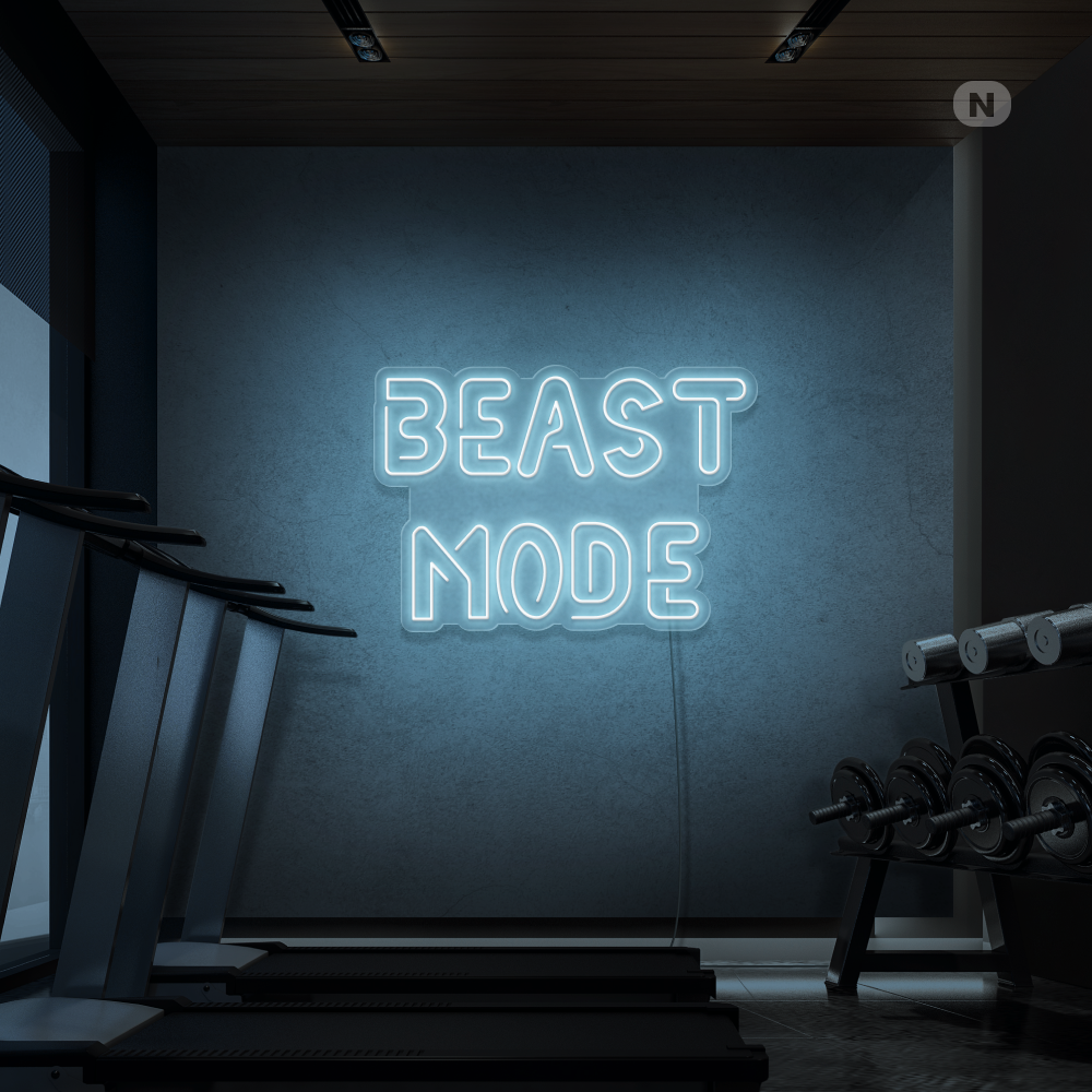 Neon Schild Beast Mode
