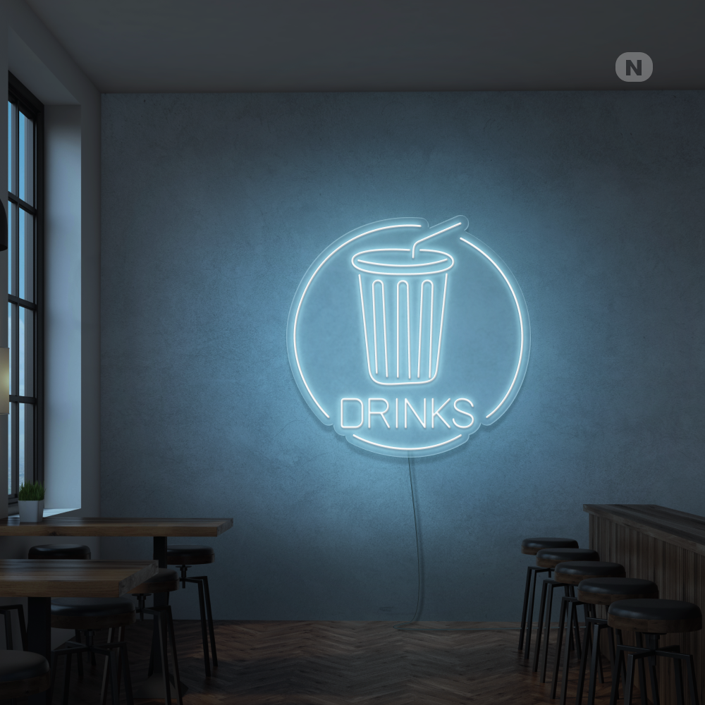 Neon Schild Drinks
