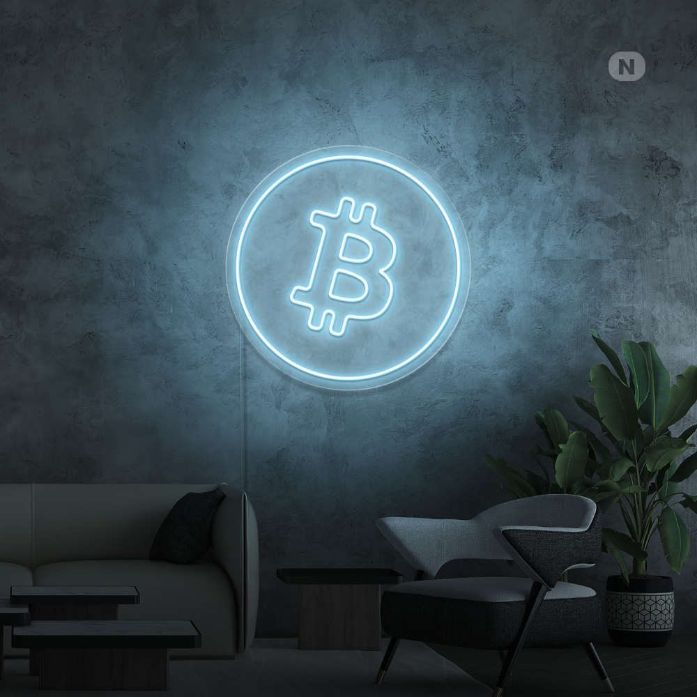 Neon Schild Bitcoin