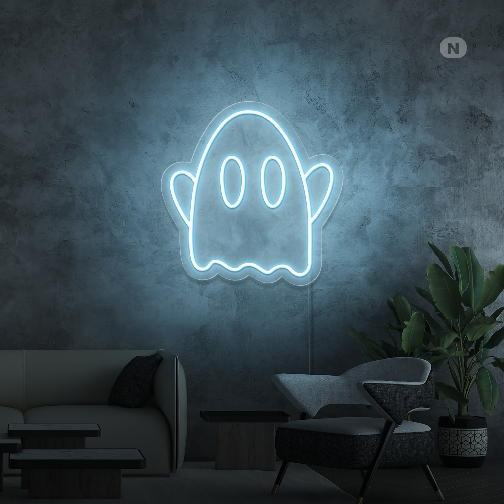 Neon Schild Geist