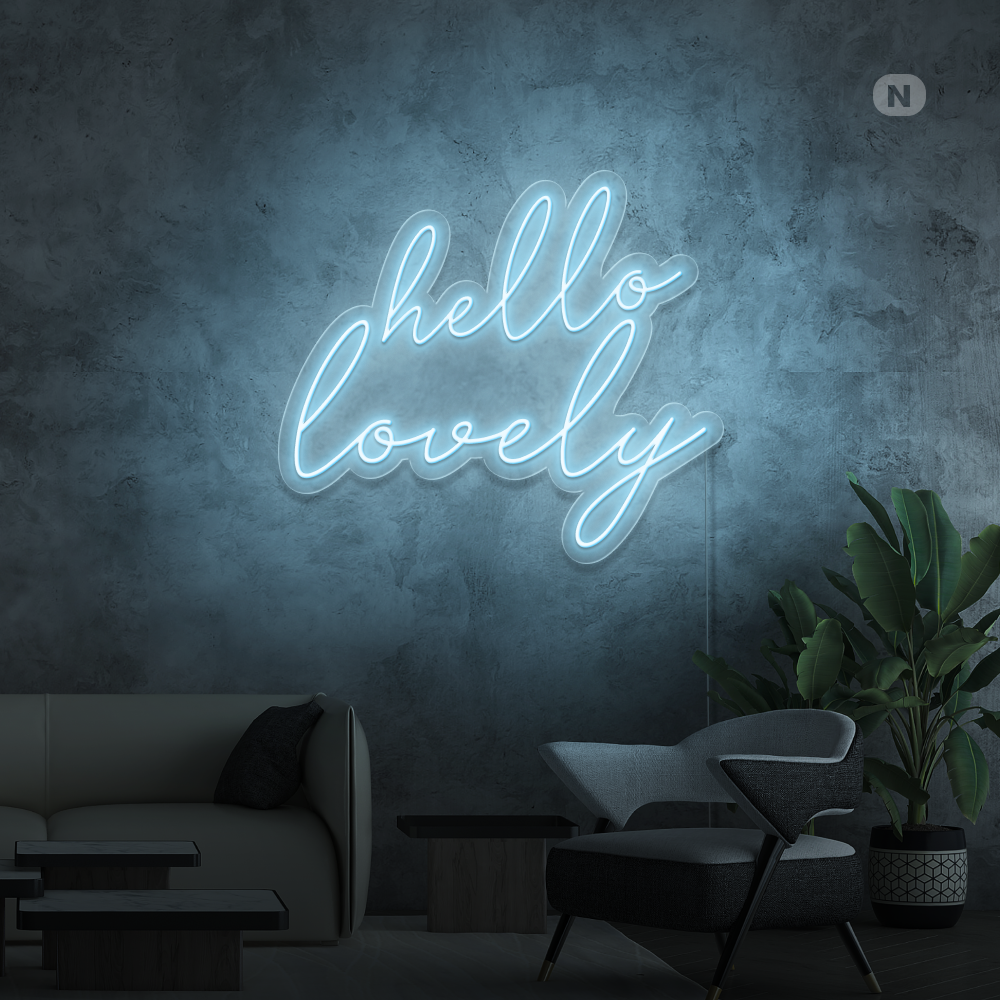 Neon Schild Hello Lovely