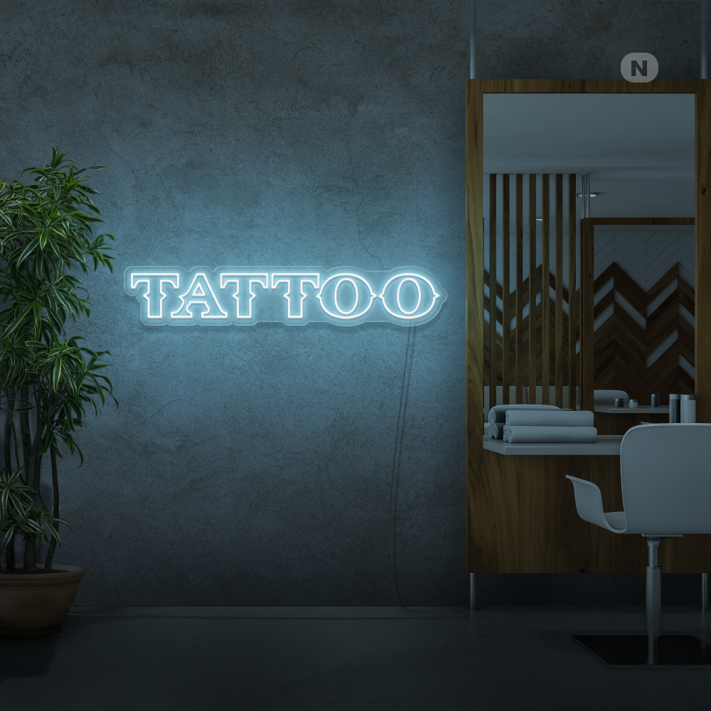 Neon Schild Tattoo