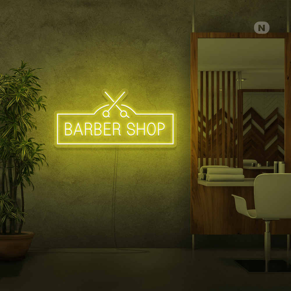 Neon Schild Barber Shop