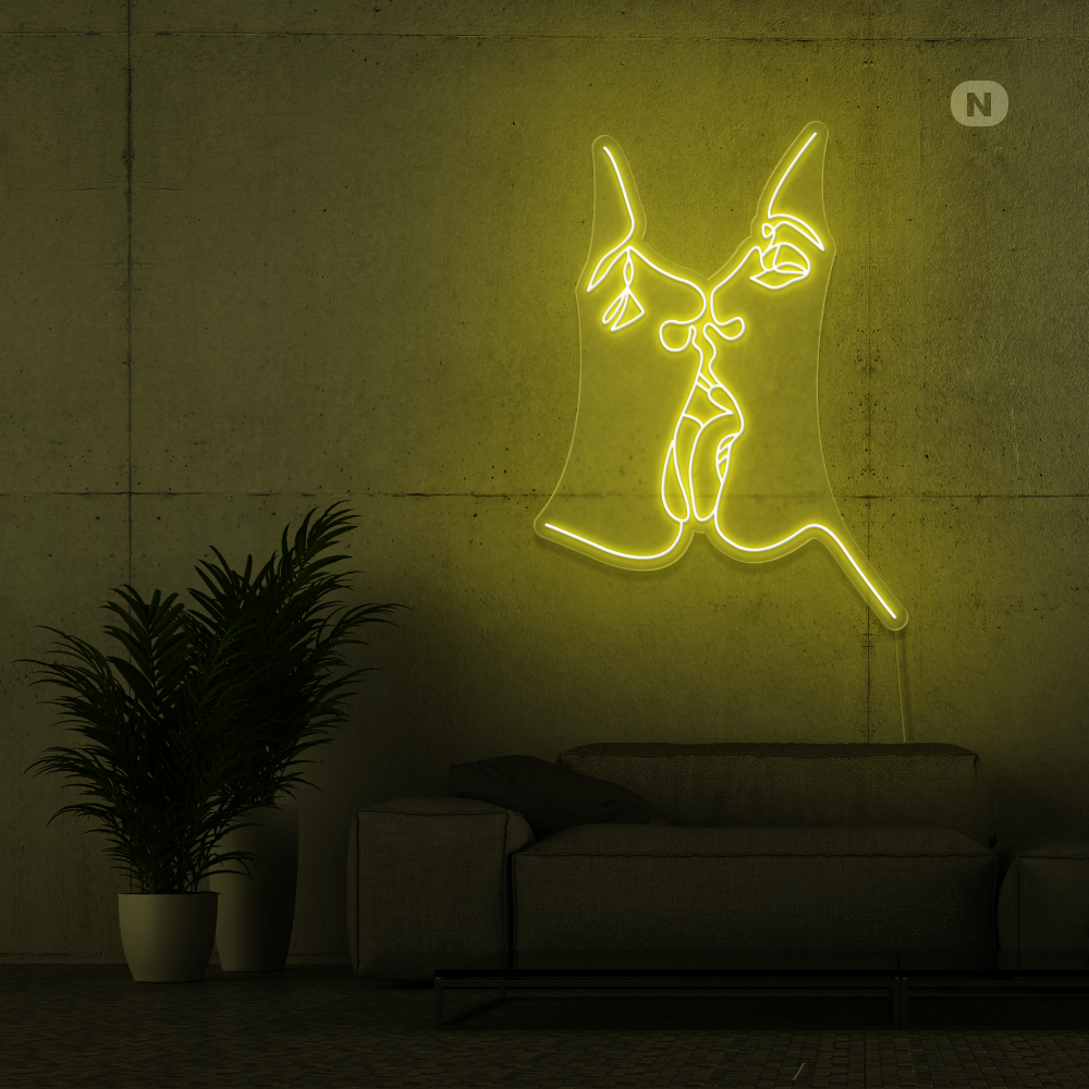 Neon Schild Teile die Liebe