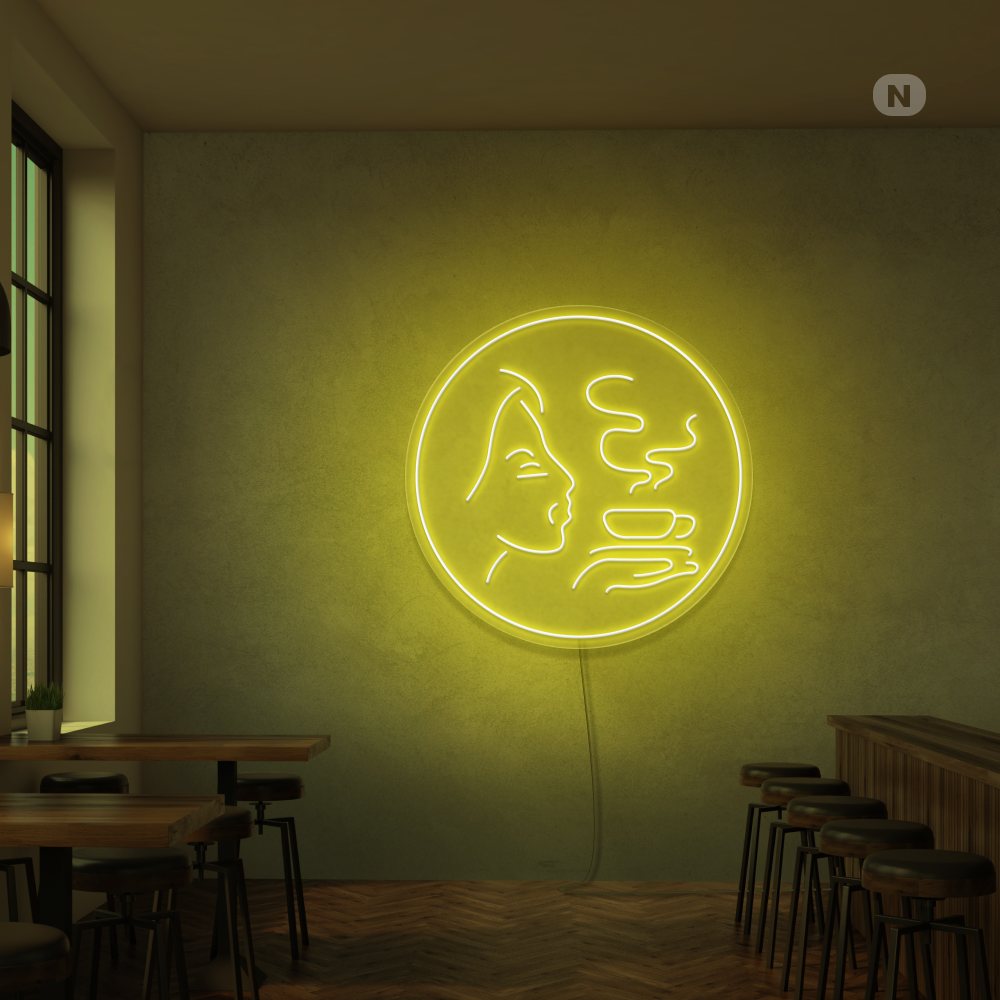 Neon Schild Kaffee Aroma