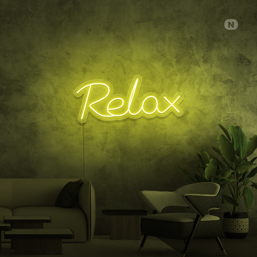 Neon Schild Relax