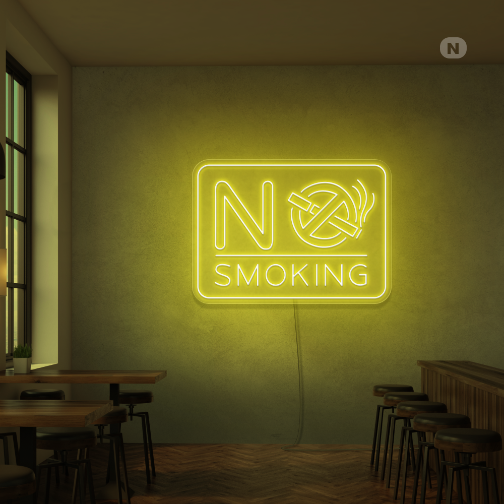 Neon Schild No Smoking