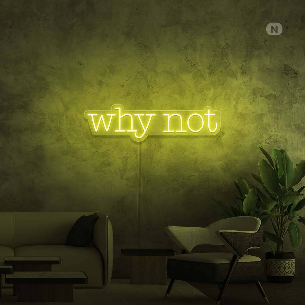 Neon Schild Why Not