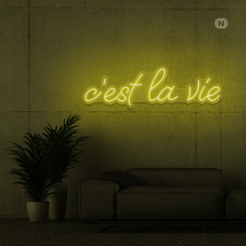 Neon Schild c'est la vie