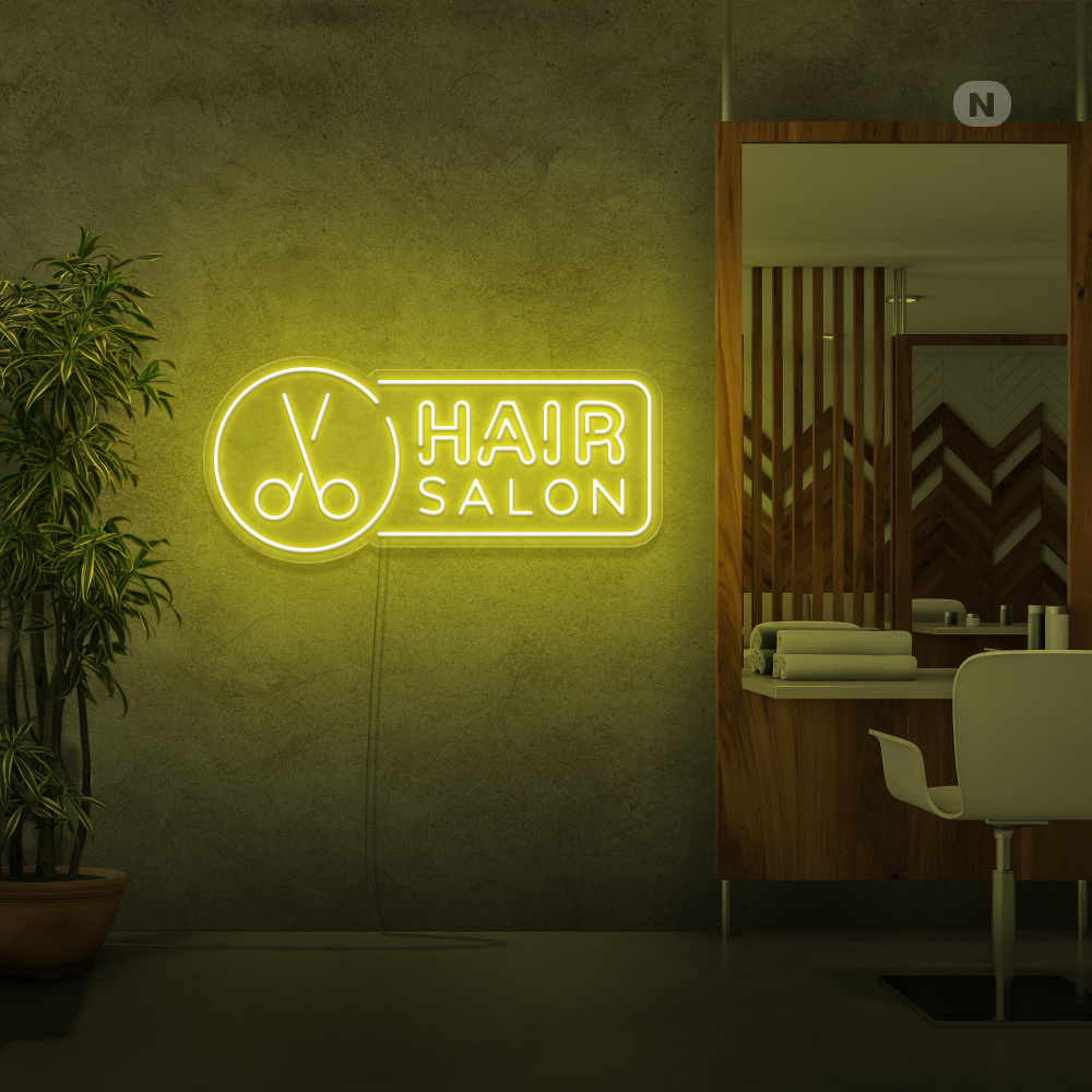 Neon Schild Hair Salon
