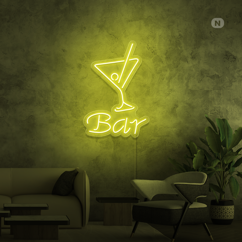 Neon Schild Cocktail Bar