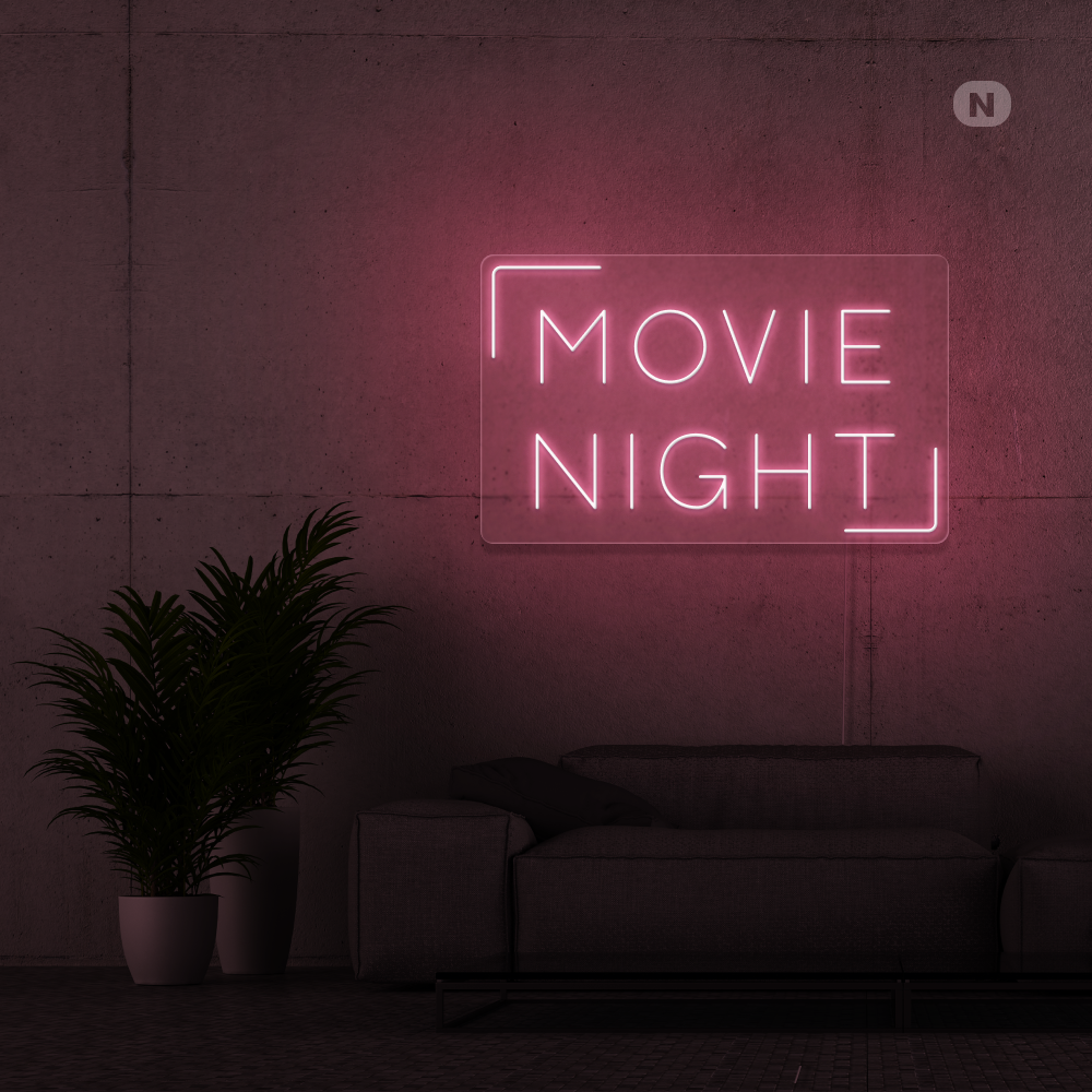 Neon Schild Movie Night