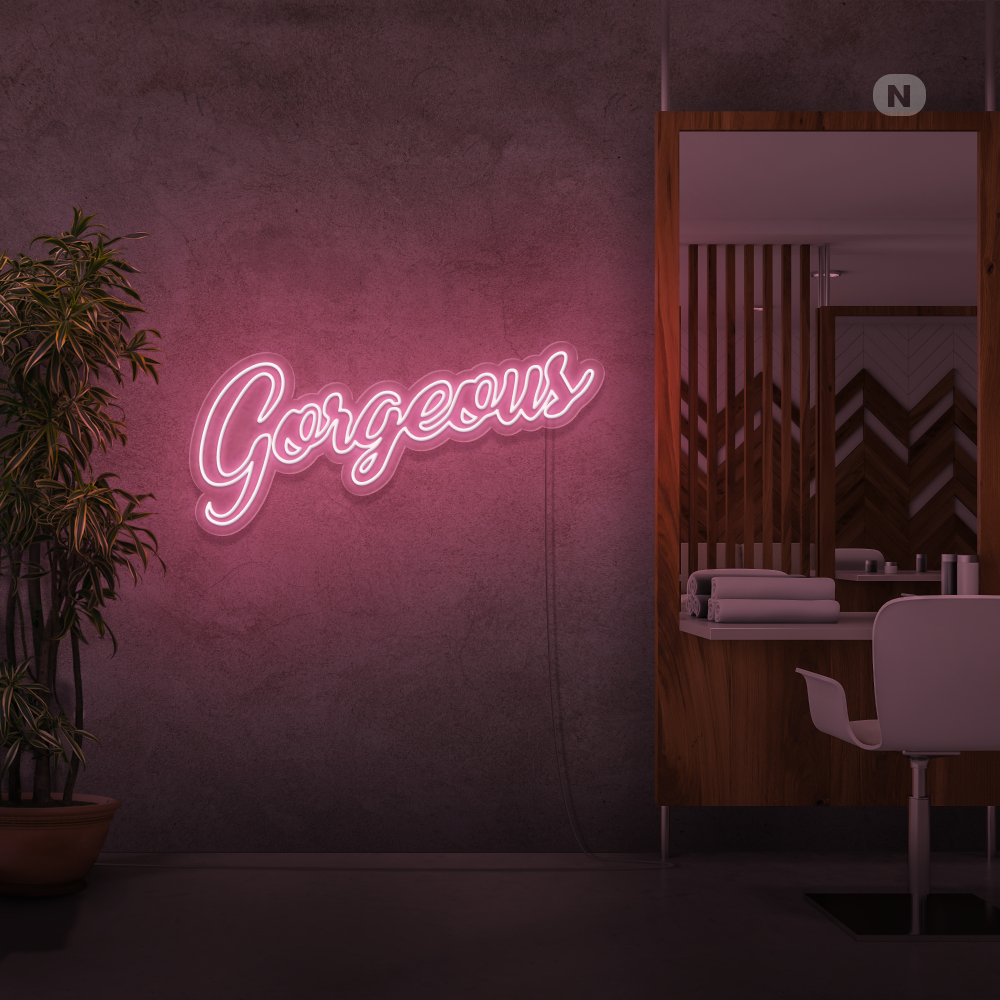 Neon Schild Gorgeous