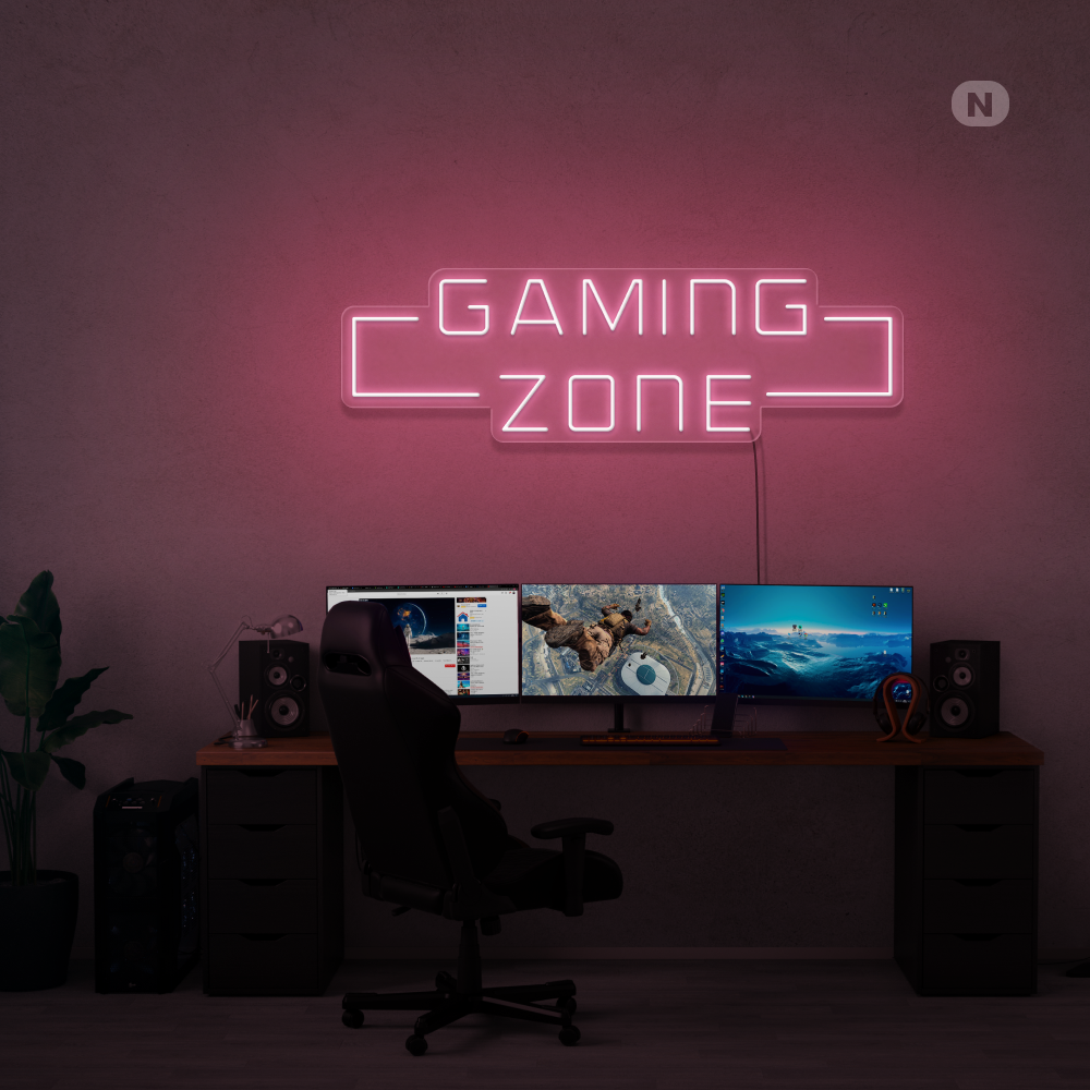 Neon Schild Gaming Zone