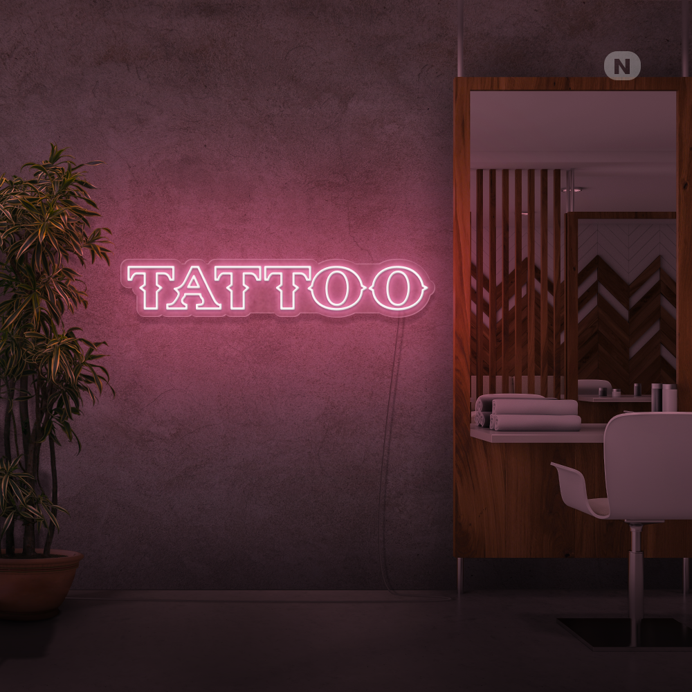 Neon Schild Tattoo
